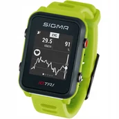 Pulsometry - Sigma SPORT SPORT iD.TRI Zegarek sportowy Zestaw, neon green 2020 Pulsometry 24270 - miniaturka - grafika 1