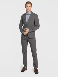 Garnitury - Lindbergh Garnitur 30-61040 Szary Slim Fit - grafika 1