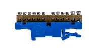 Rozdzielnie elektryczne - Elektro-Plast Listwa zaciskowa 12-torowa na szynę TH35 niebieska 0921-00 - miniaturka - grafika 1