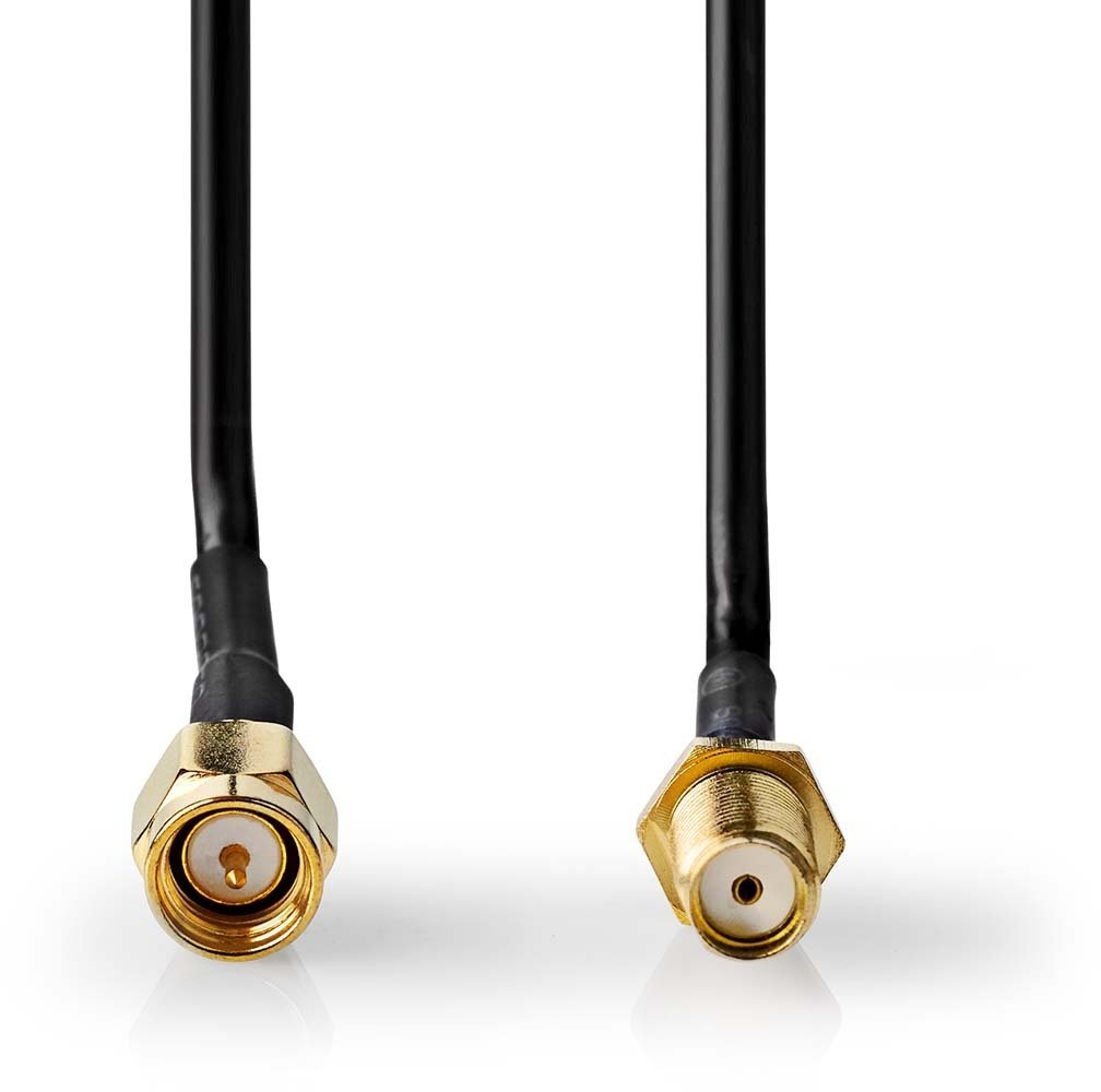 Nedis Kabel wtyk SMA - gniazdo SMA 5m 50Ohm CSGL02010BK50