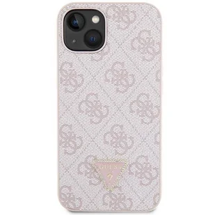 Etui Guess GUHCP14SP4TDSCPP na iPhone 14 - różowe Crossbody 4G Metal Logo - Etui i futerały do telefonów - miniaturka - grafika 1