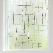 Okleiny - Folia okienna zapewniająca prywatność, naklejka na szkło mrożone, ochrona przed promieniowaniem UV, do salonu, kuchni i łazienki, 30 x 100 cm - miniaturka - grafika 1