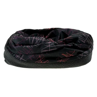 Komin HI-TEC RINE 82281-BLK/NE LEAV – Czarny - Szaliki i chustki dla dzieci - miniaturka - grafika 1