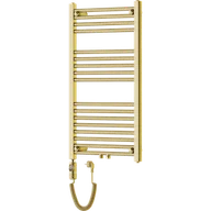 Grzejniki łazienkowe - Mexen Mars grzejnik elektryczny 900 x 500 mm, 300 W, złoty - W110-0900-500-2300-50 - miniaturka - grafika 1
