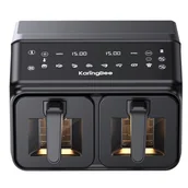 Frytkownice - KaringBee 2200 W, 2 x 4 l, czarna - miniaturka - grafika 1