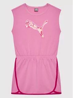 Sukienki - Puma Sukienka codzienna Alpha 846940 Różowy Relaxed Fit - grafika 1