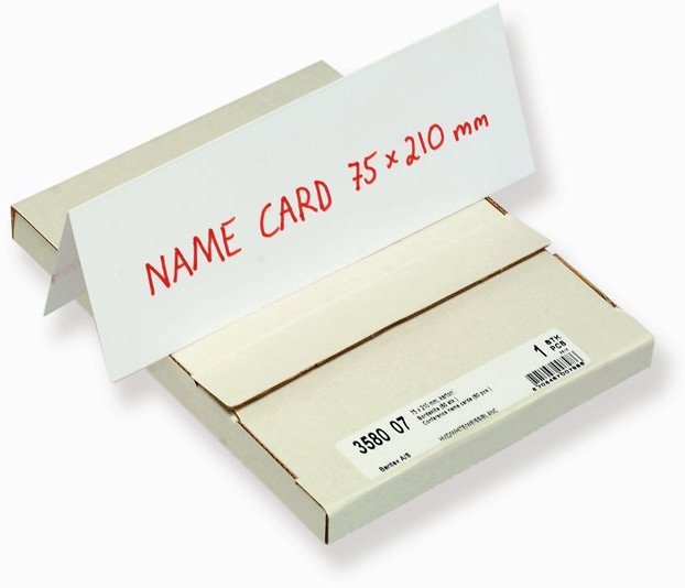 Bantex 100400217, White, Cardboard, 210 mm, 75 mm, 50 pcs
