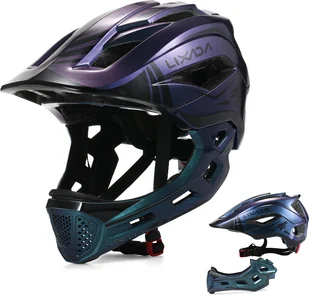 Lixada Odpinany kask dziecięcy, sportowy, ochronny, kask rowerowy, sprzęt ochronny do jazdy na rowerze, deskorolce, rolkach, hulajnodze - Kaski rowerowe - miniaturka - grafika 1