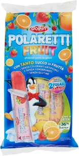 Lizaki owocowe lodowe do zamrożenia Polaretti 10x40g - Dolfin - Gumy do żucia, lizaki, dropsy - miniaturka - grafika 1