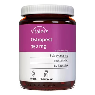 Vitaler's Milk Thistle (Ostropest plamisty) 350 mg - Suplement diety, 60 kaps. - Witaminy i minerały - miniaturka - grafika 1