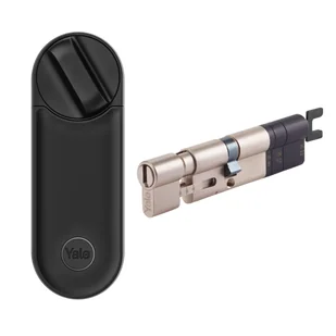 Zestaw inteligentny zamek Yale Linus® Smart Lock L2 czarny z regulowaną wkładką Yale Linus® - Systemy inteligentnych domów - miniaturka - grafika 1