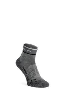 Skarpety trekkingowe UYN Trekking One Cool Low Cut Socks - grey/black - Skarpety termoaktywne - miniaturka - grafika 1