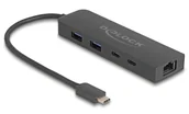 Huby USB - DeLOCK 10 Gbps Hub USB z portem 2,5 Gigabit LAN i PD 85 W 64110 - miniaturka - grafika 1