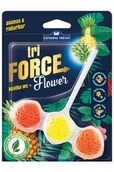 Odświeżacze powietrza - Kostka do WC TRI FORCE FLOWER 45 g ananas i rabarbar - miniaturka - grafika 1