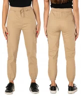 Spodnie damskie - Bojówki Cargo Spodnie Damskie Wysoki Stan LQ010 29 - miniaturka - grafika 1