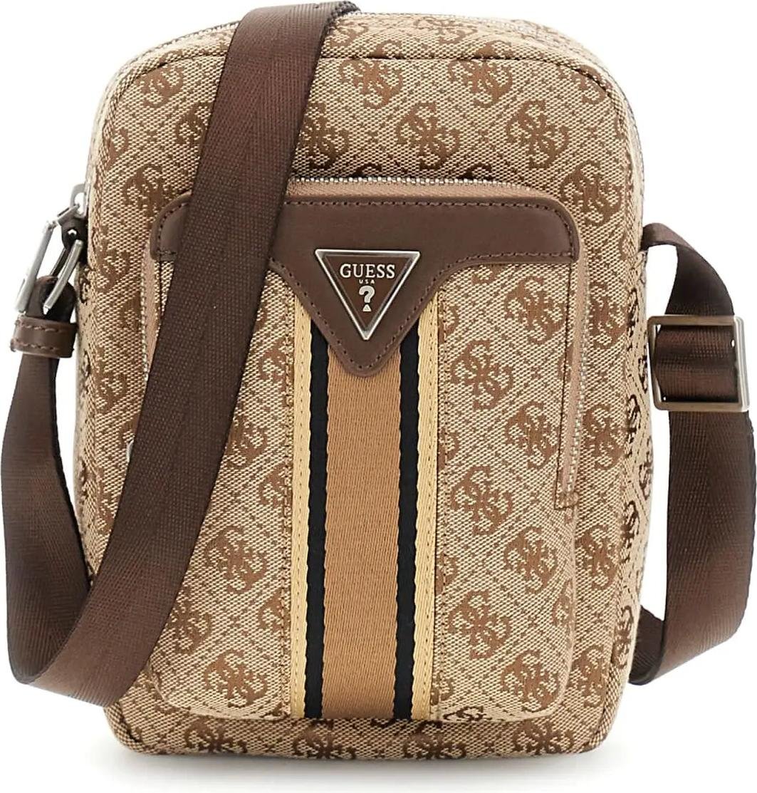 Guess Milano kompaktowy plecak beżowo-brązowy MISTP5163