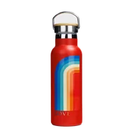 Butelki termiczne - Butelka termiczna stalowa Dr.Bacty Iris 500 ml - Czerwona - Love - miniaturka - grafika 1