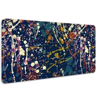 Podkładki na biurko - Mata z nadrukiem na biurko Akwarela plamy 100x50 cm, Dywanomat - miniaturka - grafika 1