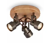 Lampy sufitowe - Briloner 2872-035 - LED Oświetlenie punktowe SPOTLIGHT 3xGU10/5W/230V brązowe - miniaturka - grafika 1