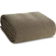 Narzuty - Narzuta EUROFIRANY Len 170 x 210 cm Ciemnobeżowy - miniaturka - grafika 1