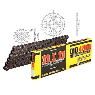 Zestaw łańcuchów DID stal 428HD / 118 zapięcie na klips do Yamaha YBR ED SPD Custom 125 ccm rok prod. 2007-2016 - Części motocyklowe - miniaturka - grafika 1
