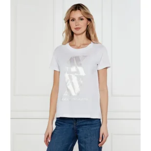 Armani Exchange T-shirt Relaxed fit - Koszulki i topy damskie - miniaturka - grafika 1
