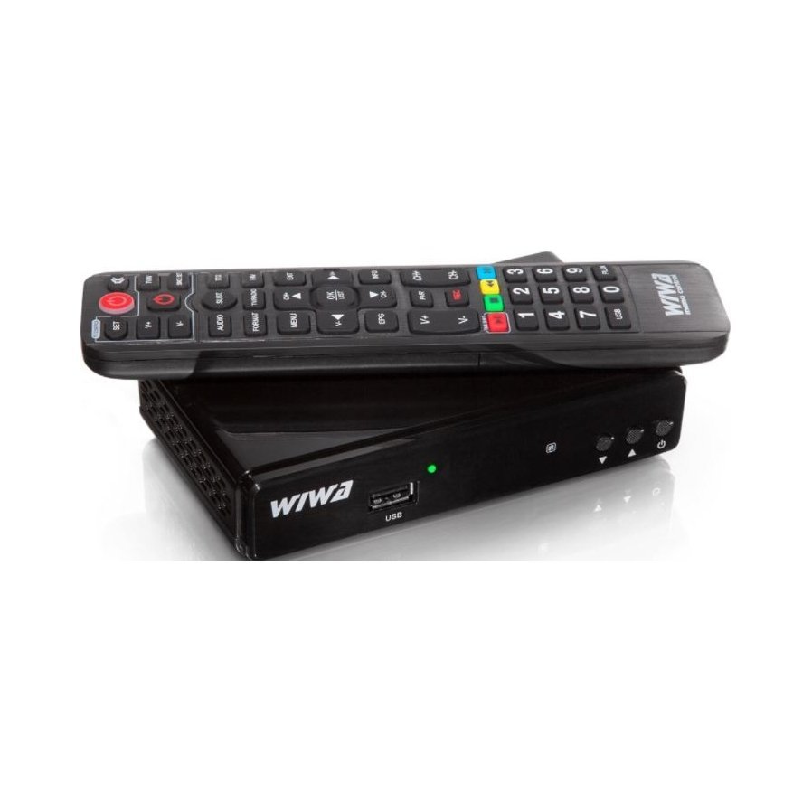 Wiwa DEKODER TUNER TV TELEWIZJI NAZIEMNEJ HEVC DVB-T2 HDMI USB PILOT H.265