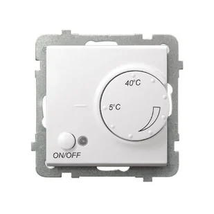 Ospel Regulator temperatury SONATA - biały mat - Inne akcesoria elektryczne - miniaturka - grafika 1