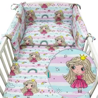 Pościel dla dzieci - POŚCIEL 135x100 OCHRANIACZ 3el DO ŁÓŻECZKA DLA DZIECI Kerstin - miniaturka - grafika 1
