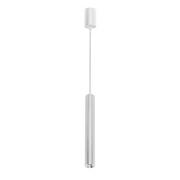Lampy sufitowe - Italux LAMPA wisząca KILIAN HL7728-M/3W WH minimalistyczna OPRAWA tuba LED 3W metalowy zwis biała HL7728-M/3W WH - miniaturka - grafika 1