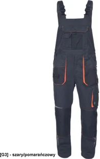 EMERTON STRETCH - emerton stretch ogrodniczki OXFORD 600D na kolanach wkładki nakolannikowe odblaski 65 % poliester 32 % - czarny/żółty 64 - Spodnie sportowe męskie - miniaturka - grafika 1