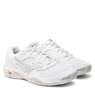 Buty halowe Mizuno Wave Phantom 3 X1GB2260 Biały - Buty sportowe damskie - miniaturka - grafika 1