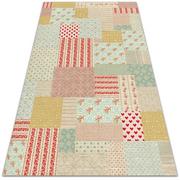 Dywany - Modny winylowy dywan Kolorowy patchwork 80x120 cm - miniaturka - grafika 1