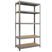 Szafy i regały magazynowe - Regał Metalowy Magazynowy Do Garażu Piwnicy 180x90x40 - miniaturka - grafika 1