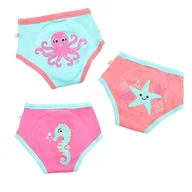 Pieluchy - Zoocchini Majtki Treningowe Dziewczęce Ocean Gals 2-3 Lata 3 Szt. - miniaturka - grafika 1