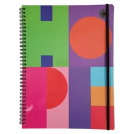 Notesy i bloczki - Full.Color Brulion Na Spirali 66K A4 Kratka Z Gumką - miniaturka - grafika 1