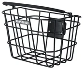 Koszyki rowerowe - Basil Bremen Alu KF Kosz rowerowy, matte black 2021 Kosze na kierownicę 11244 - miniaturka - grafika 1