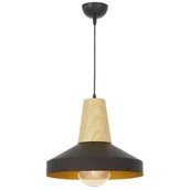 Lampy sufitowe - LAMPA WISZĄCA LOFT CZARNA ZOLI W1 - miniaturka - grafika 1