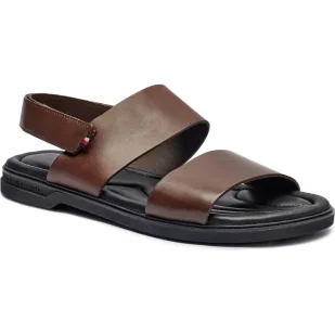Tommy Hilfiger Skórzane sandały - Sandały męskie - miniaturka - grafika 1