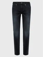 Spodnie męskie - 7 For All Mankind Jeansy Slimmy JSMXC510SP Czarny Slim Fit - miniaturka - grafika 1