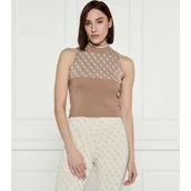 Swetry damskie - GUESS Top LISE | Slim Fit - miniaturka - grafika 1