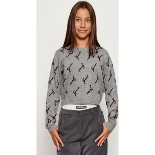 Guess Sweter Regular Fit z dodatkiem wełny - Swetry dla dziewczynek - miniaturka - grafika 1