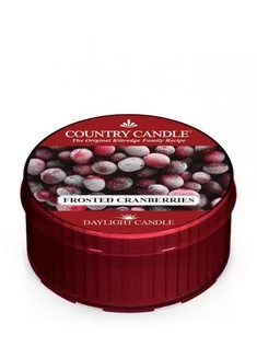 Świece - Country Candle Świeczka zapachowa Frosted Cranberries Daylight Candle 35 g - grafika 1