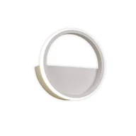 Lampy ścienne - Mantra Iluminación Kinkiet LED Kitesurf, aluminium, Ø 20 cm, biały - miniaturka - grafika 1