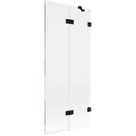 Parawany nawannowe - Mexen Lunar parawan nawannowy 2-skrzydłowy prawy 80 x 150 cm, transparent, czarny - 897-080-100-70-00-P - miniaturka - grafika 1