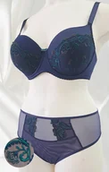 Majtki damskie - Figi VENA VF-474 granat+zielony (kolor granat+zielony, rozmiar XXL) - miniaturka - grafika 1
