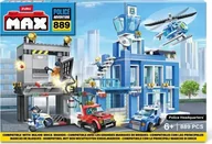 Klocki - Max MAX CITY Bricks Police Station, 870pcs - miniaturka - grafika 1