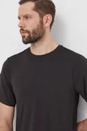 Koszulki męskie - Helly Hansen t-shirt sportowy Tech kolor czarny wzorzysty - miniaturka - grafika 1