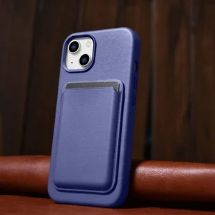 iCarer Case Leather pokrowiec etui z naturalnej skóry do iPhone 14 jasnofioletowy (WMI14220705-LP) (kompatybilne z MagSafe) - Etui i futerały do telefonów - miniaturka - grafika 15