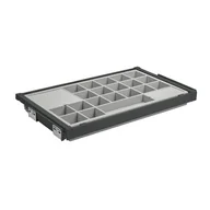 Meble modułowe i akcesoria - Szuflada z organizatorem do korpusu 90 cm antracyt Elite GTV - miniaturka - grafika 1